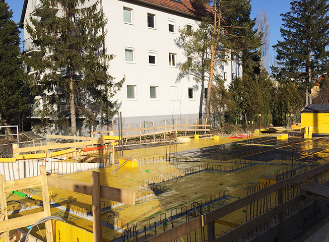 Baufortschritt Hofwiesengasse