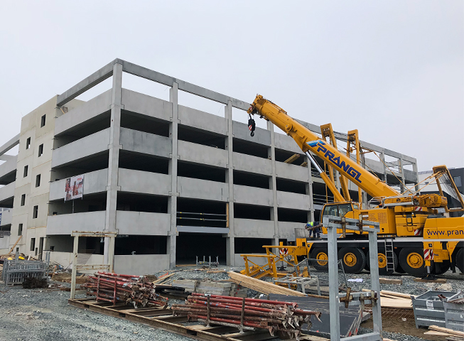 Baufortschritt Parking deck Oberwart