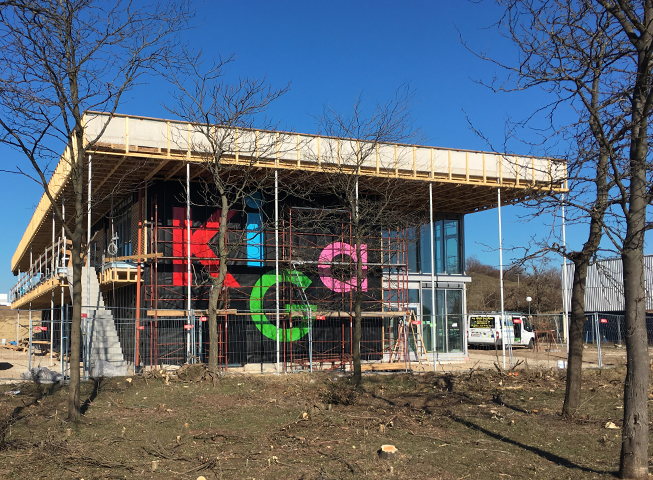 Baufortschritt Kindergarten Ebergassing