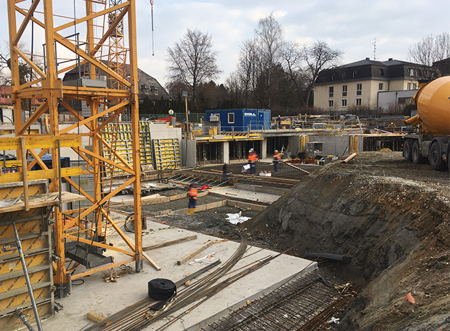 Baufortschritt Gailenbachweg, Salzburg