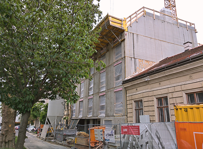 Baufortschritt Weinzingergasse